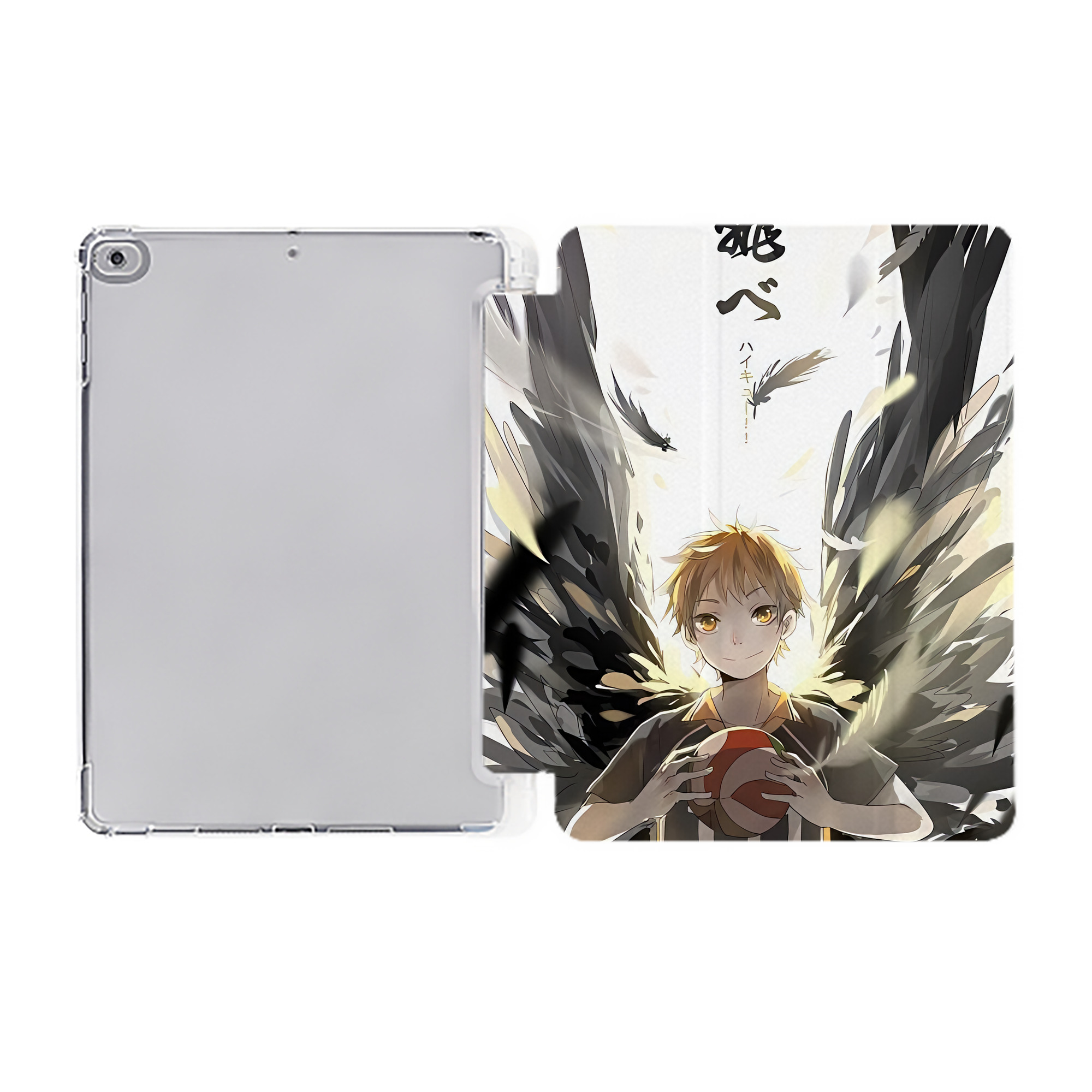 （画像用） ハイキュー!! Haikyu!! IPad ケース ペン収納付き 三つ折りスタンド PUレザー×シリコン 対応機種9.5/10.5/10.9インチ